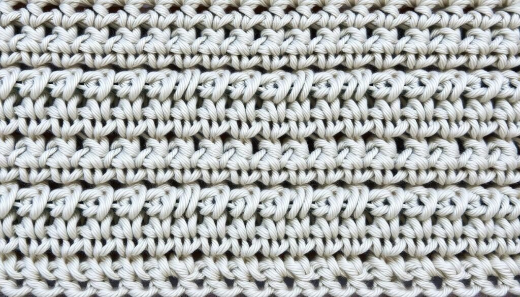 Alpine stitch repeat pattern