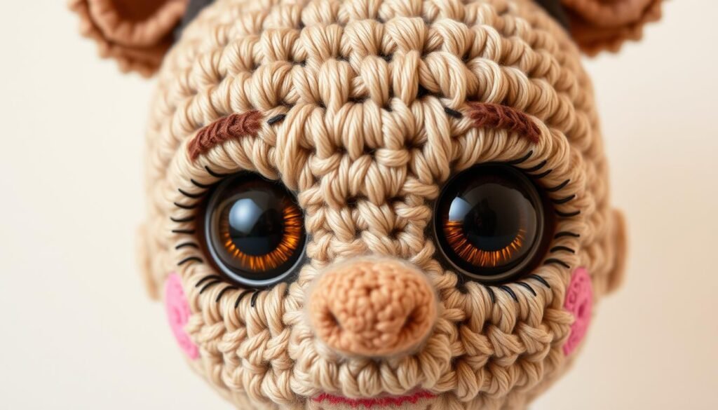 Amigurumi eyes placement