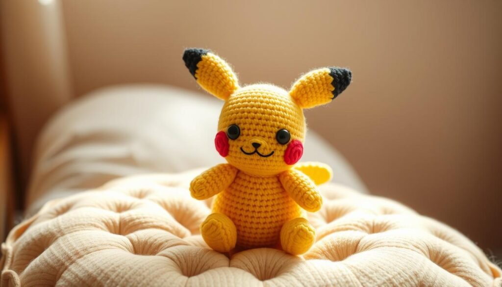 Assemble crochet Pikachu