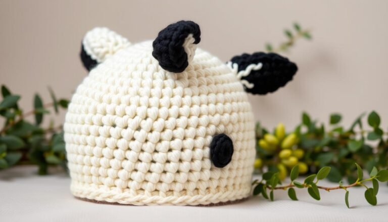 Crochet Cow Hat Pattern