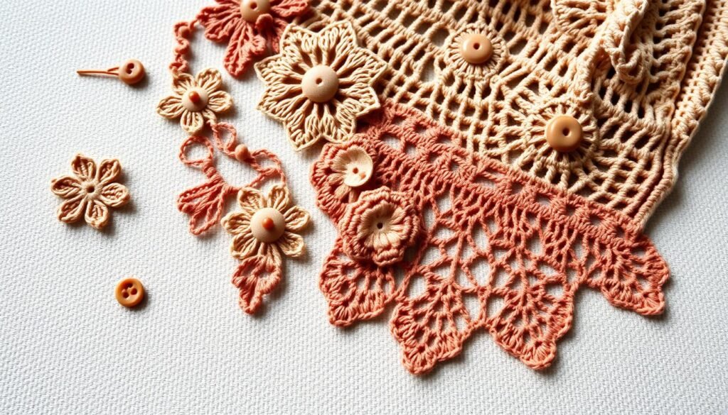 Crochet bag embellishments