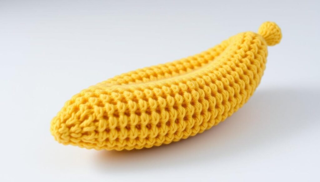 Crochet banana amigurumi pattern