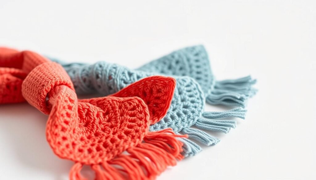 Crochet bandana ties