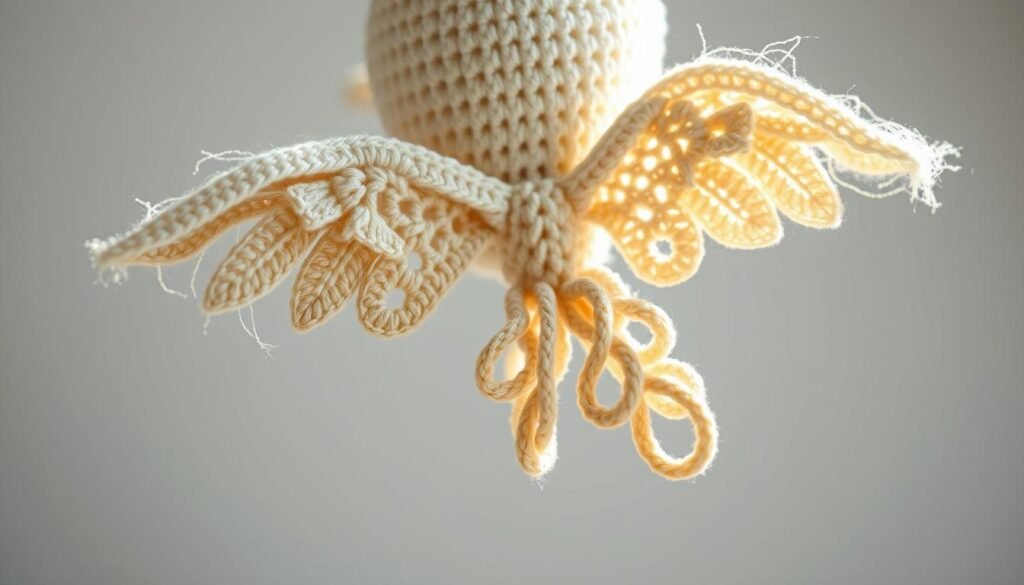 Crochet chicken wings and tail