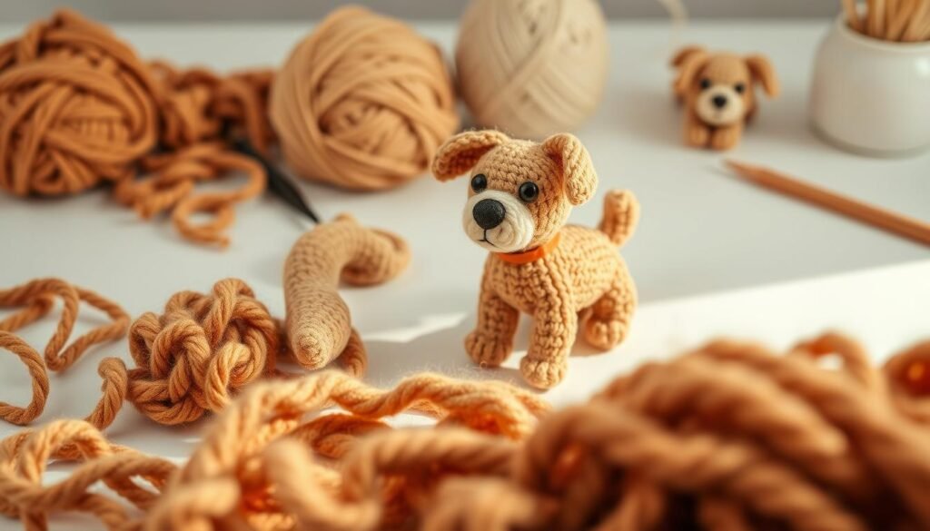 Crochet dog tutorial steps