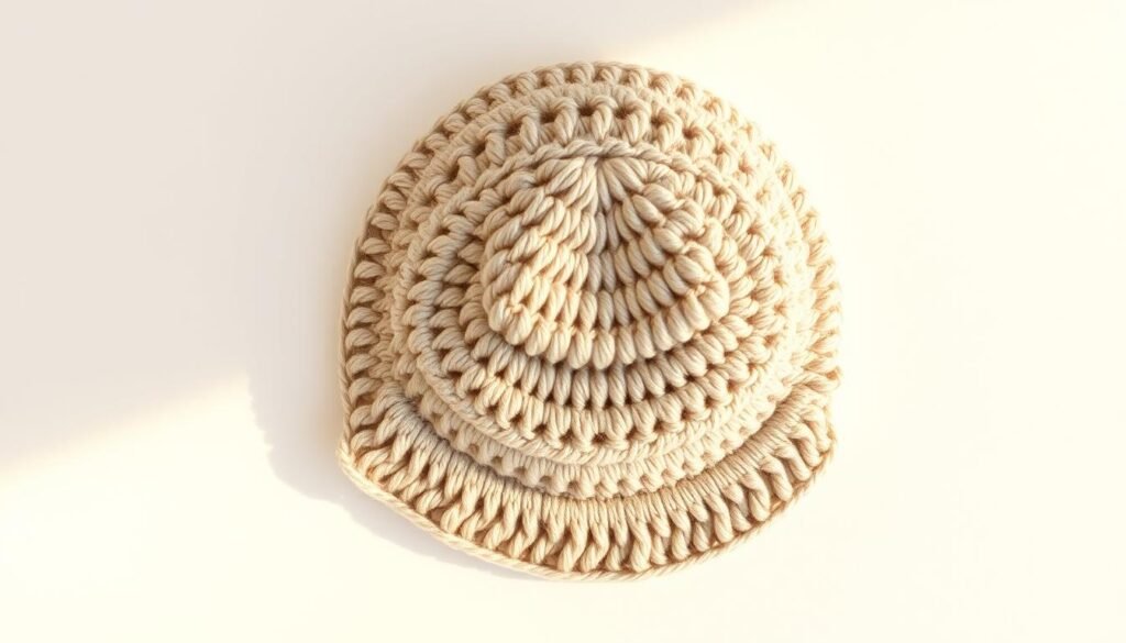 Crochet hat base structure