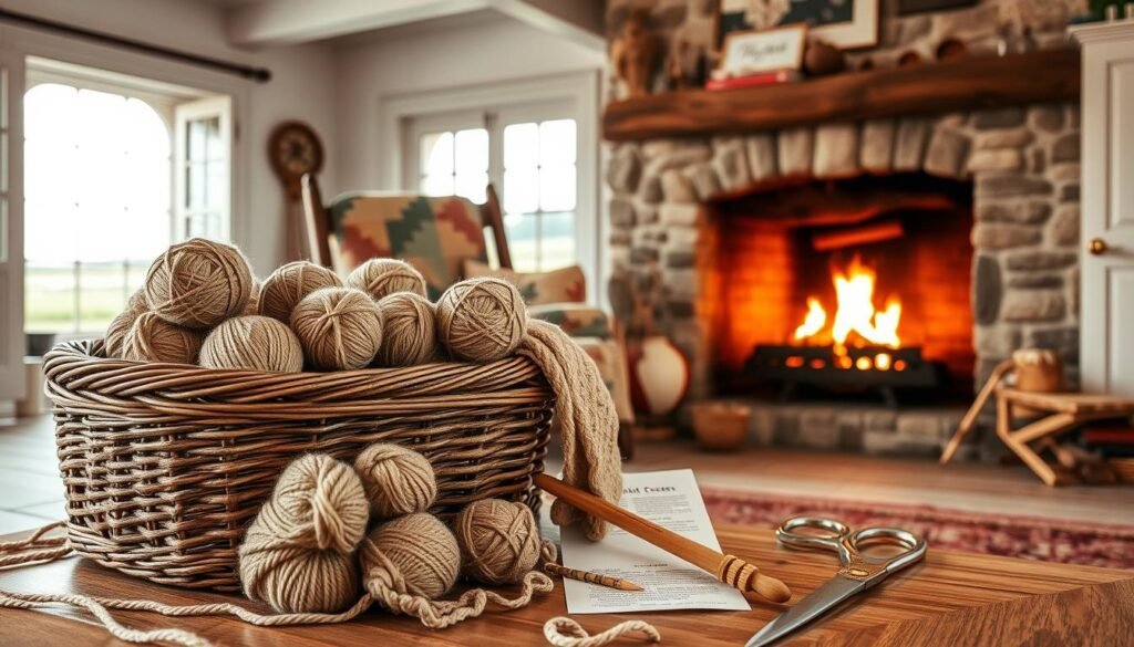 Crochet materials for cozy