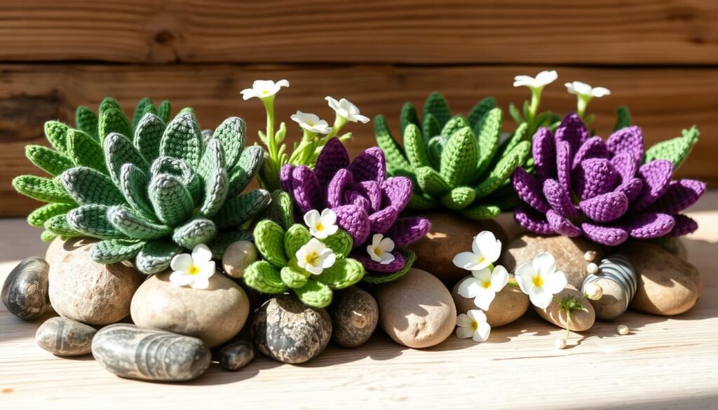 Crochet succulents