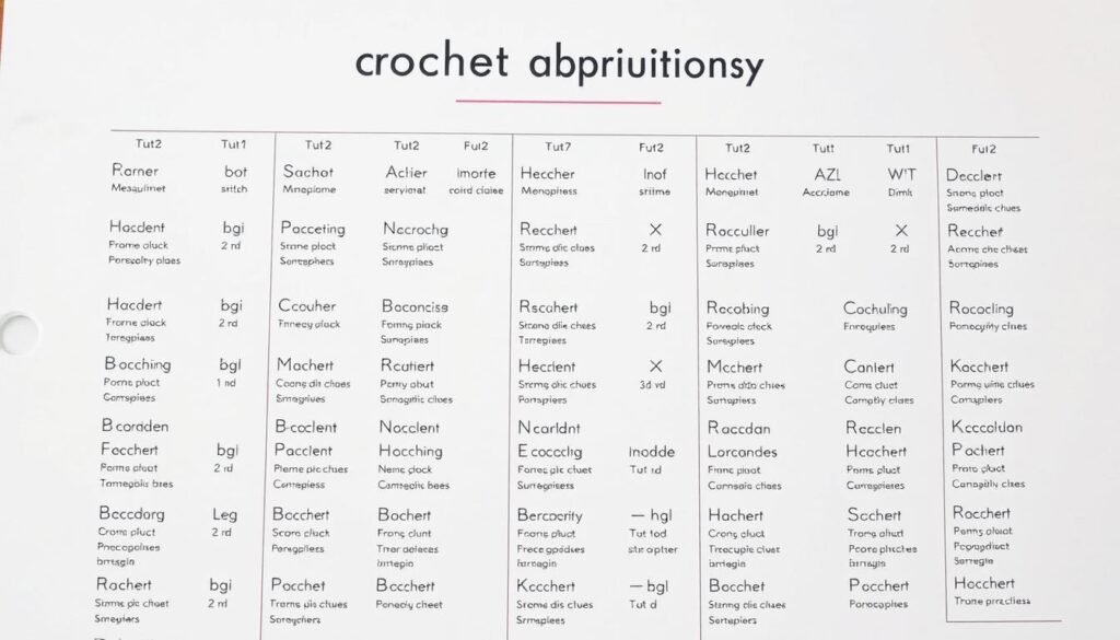 Crochet terminology and abbreviations