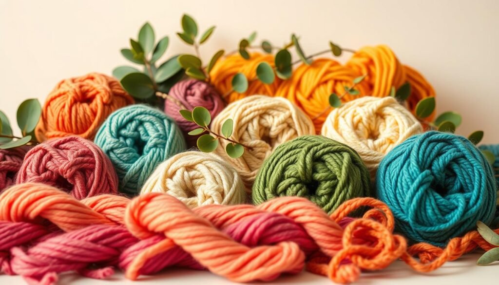 Crochet yarn selection for plant projects