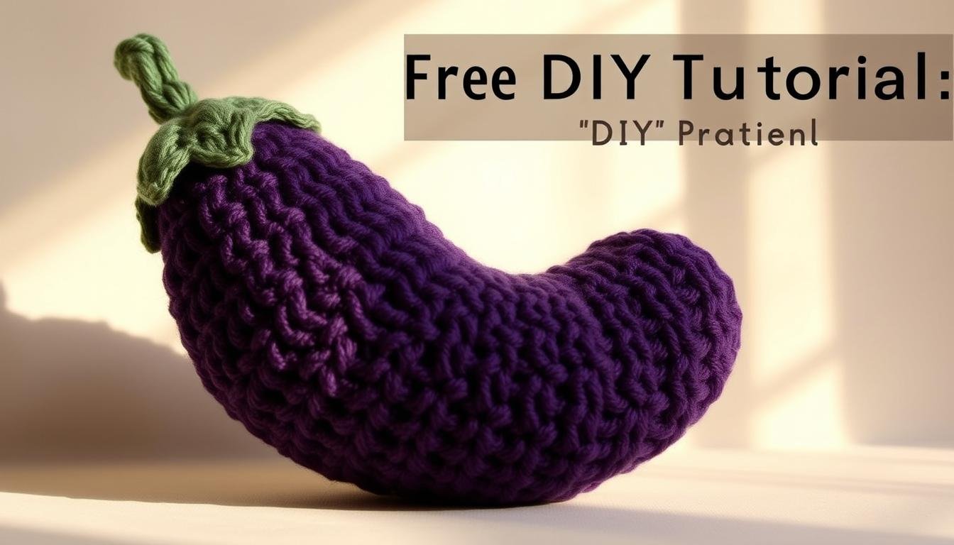 Free crochet eggplant pattern