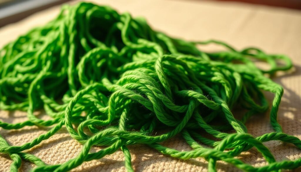 Green yarn for Grinch crochet project