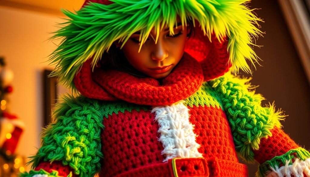 Grinch costume crochet