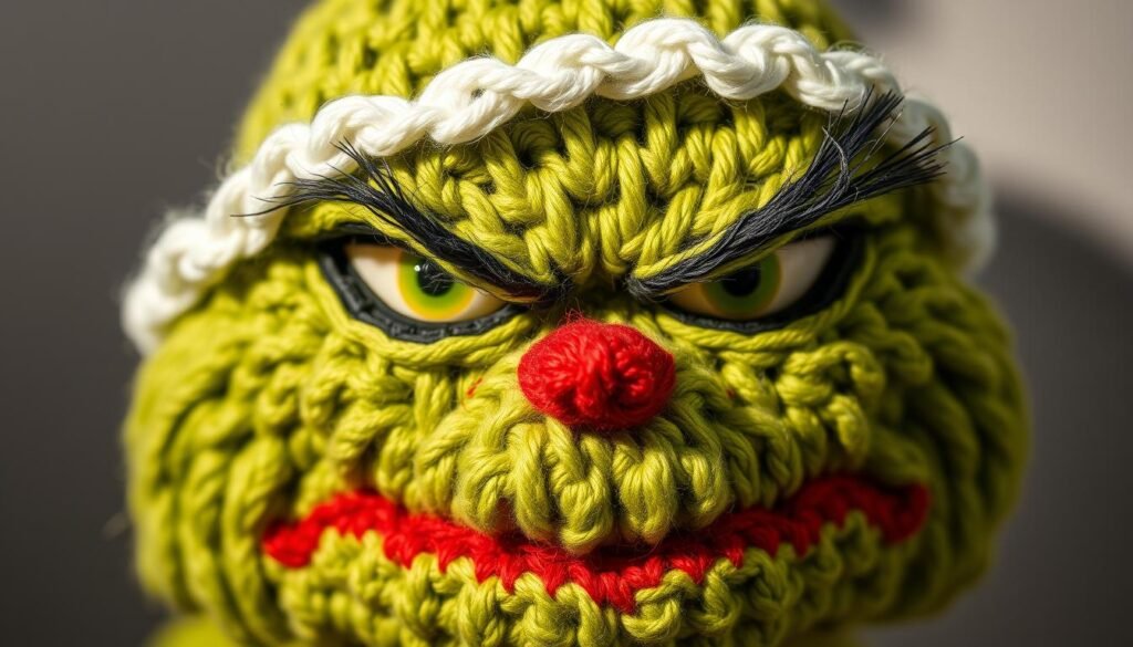 Grinch expression crochet techniques