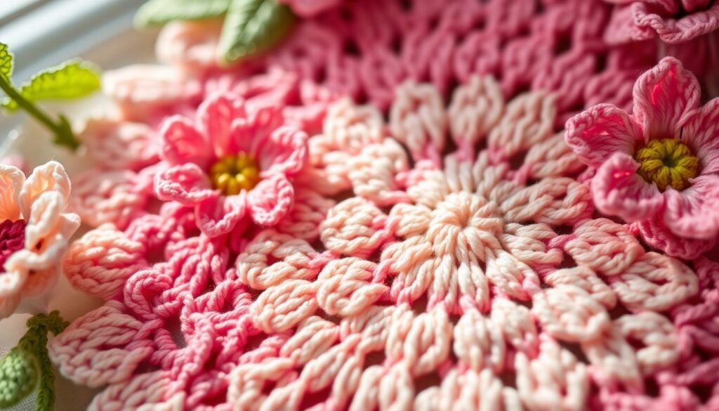 Intricate flower crochet pattern