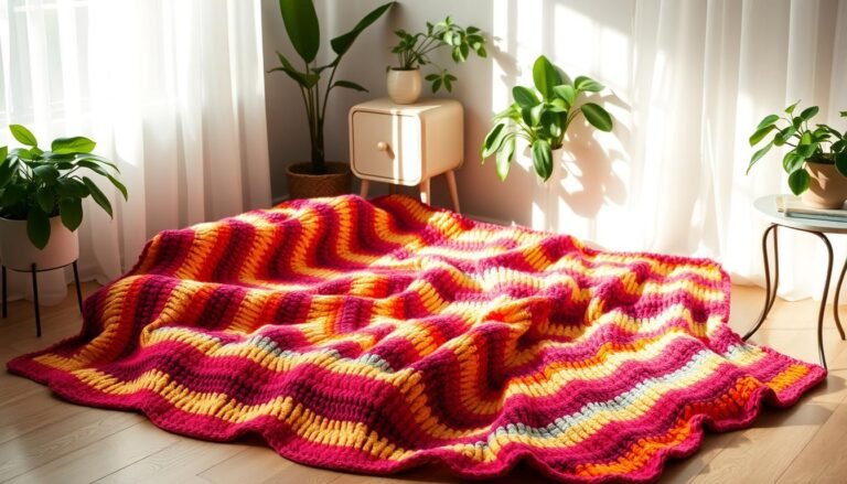 Piper Rainbow Crochet Blanket Free Pattern