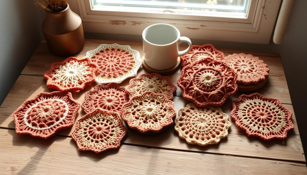 Popular crochet coaster designs