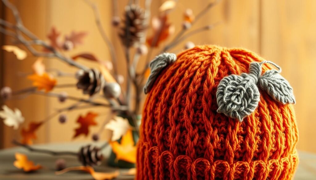 Pumpkin beanie crochet pattern