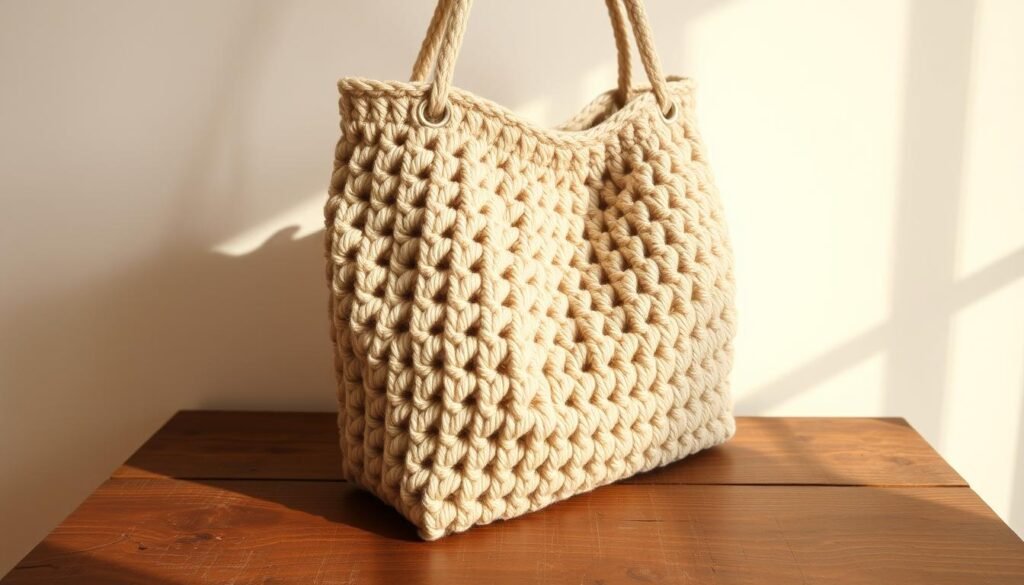 Resize crochet pattern for adjustable tote bag