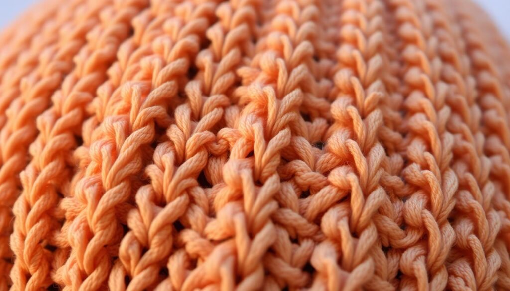 Ribbed crochet texture