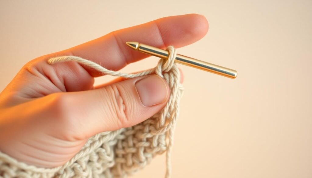 Single crochet stitch technique