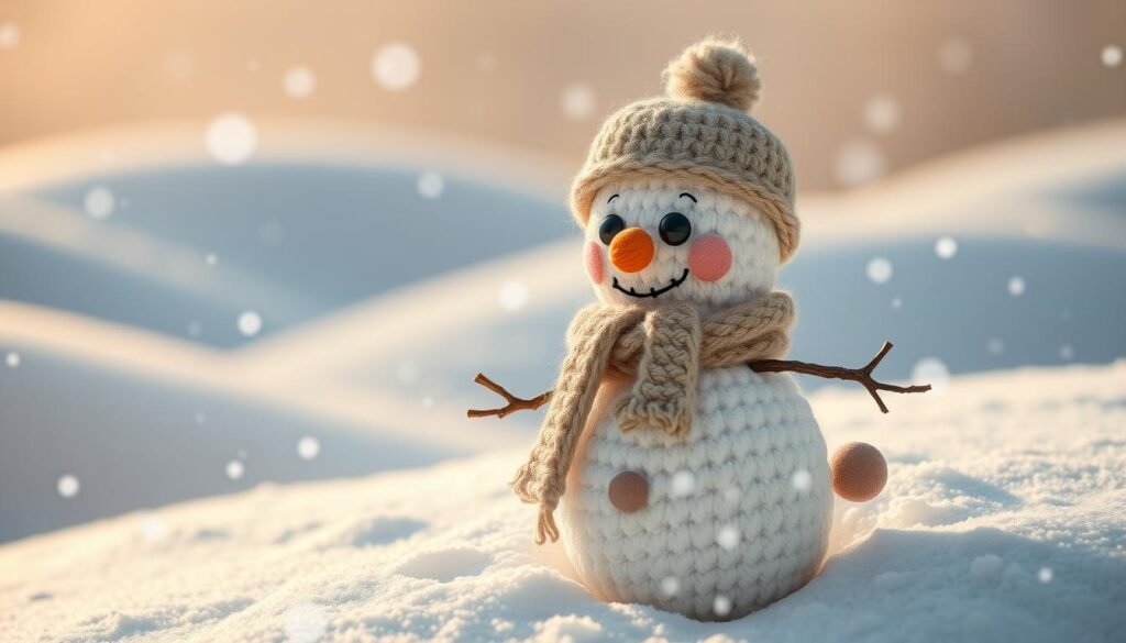 Winter snowman amigurumi