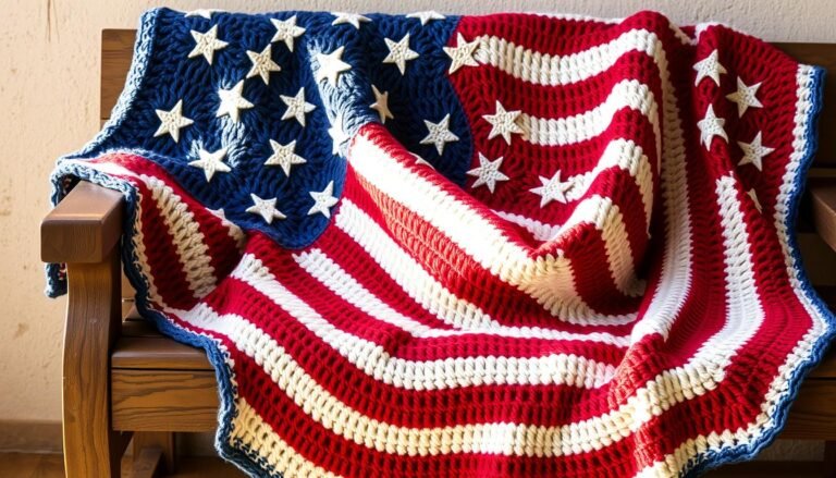 american flag blanket crochet pattern