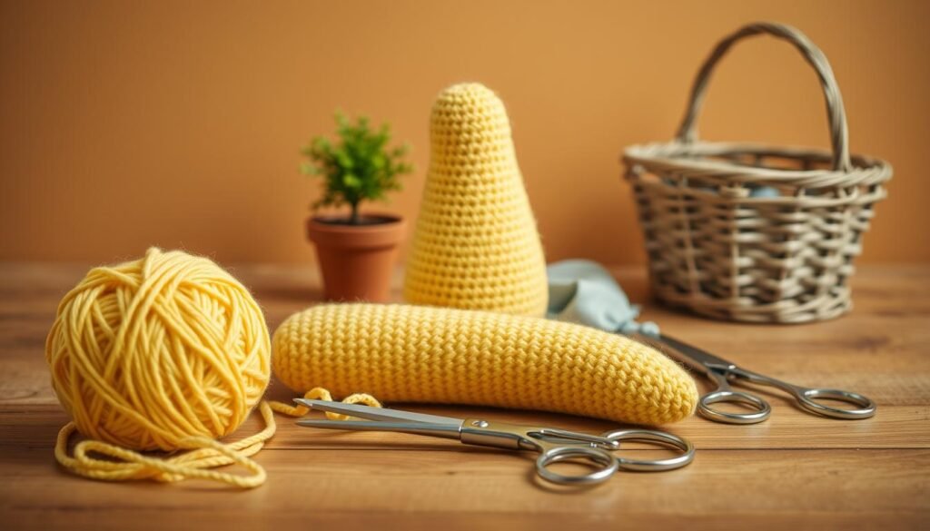 crochet banana materials