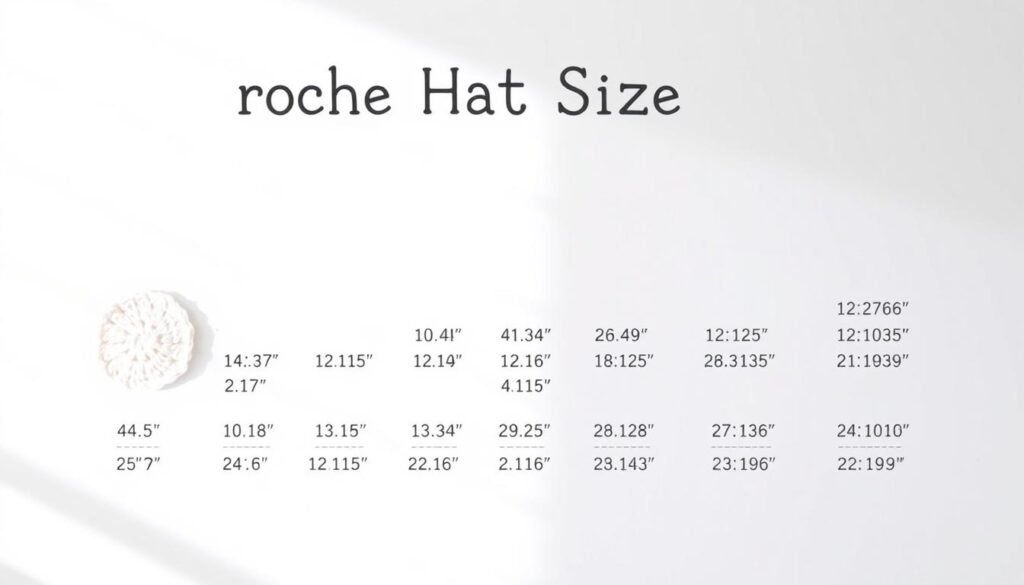 crochet hat sizes measurement guide