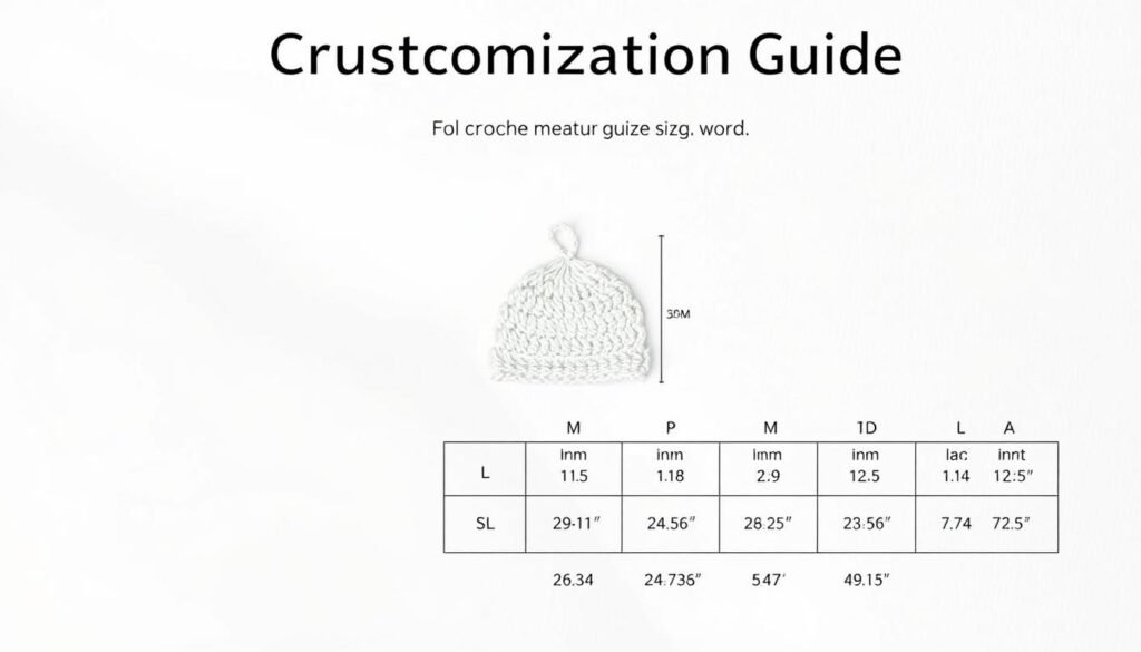 crochet hat sizing guide