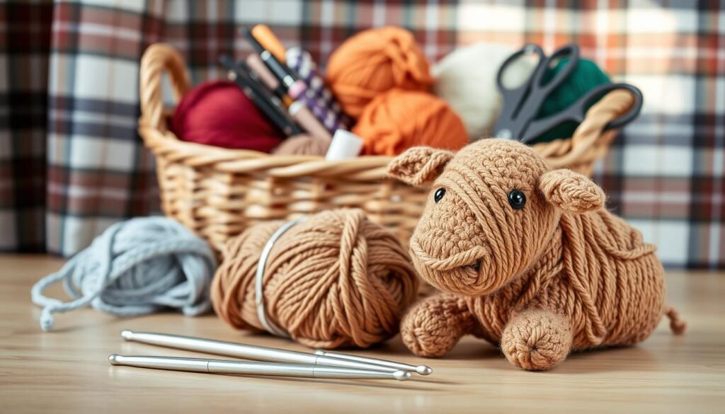 crochet supplies for highland cow