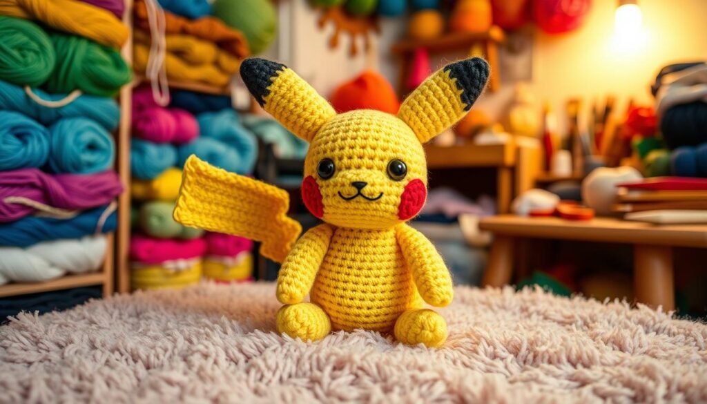 crochet terms for Pikachu pattern