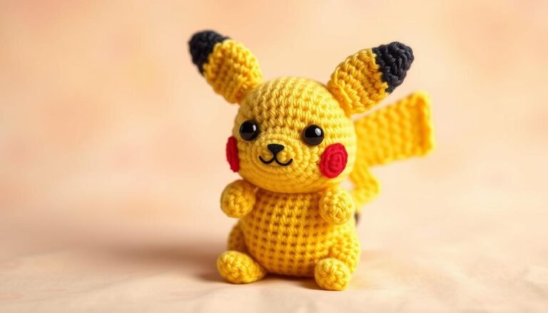 pikachu crochet pattern