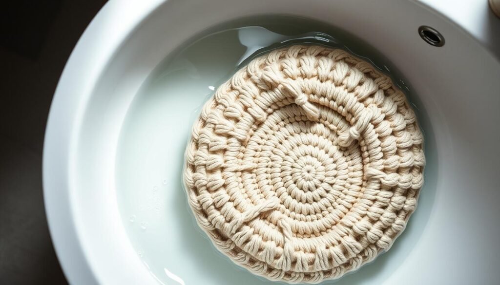 washing crochet cat bed