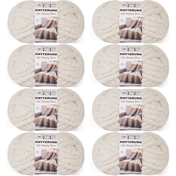 chunky beige yarn