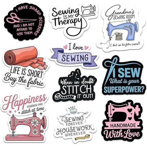 humorous waterproof sticker pack